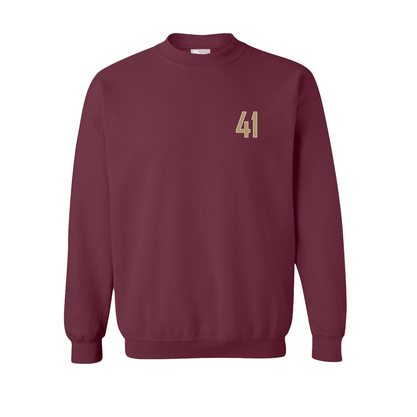 Fleece Crew — Front Shirsy in Maroon