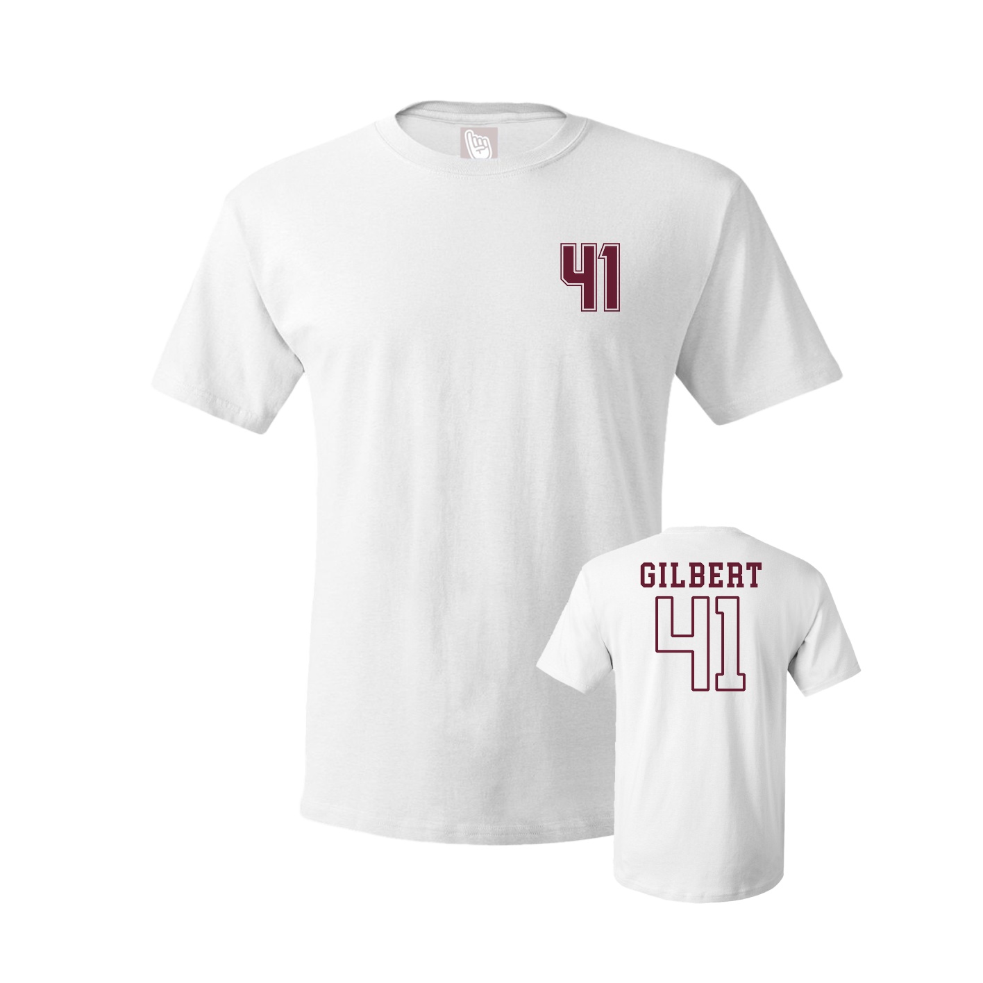 Youth Tee — Chest Back in White