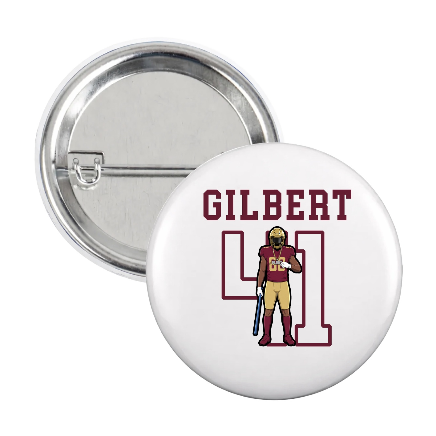 Game Day Button — Shirsey in White