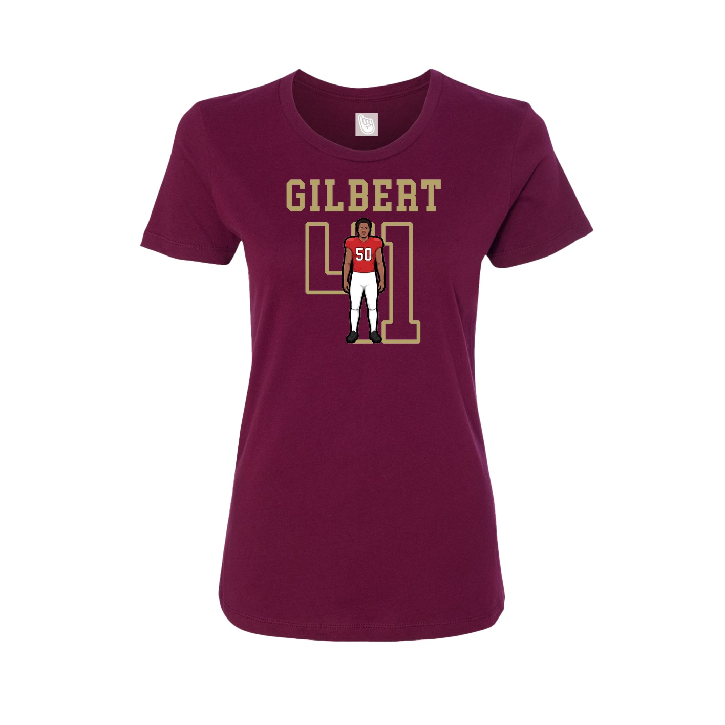 Fitted Women's Tee — Shirsey in Maroon