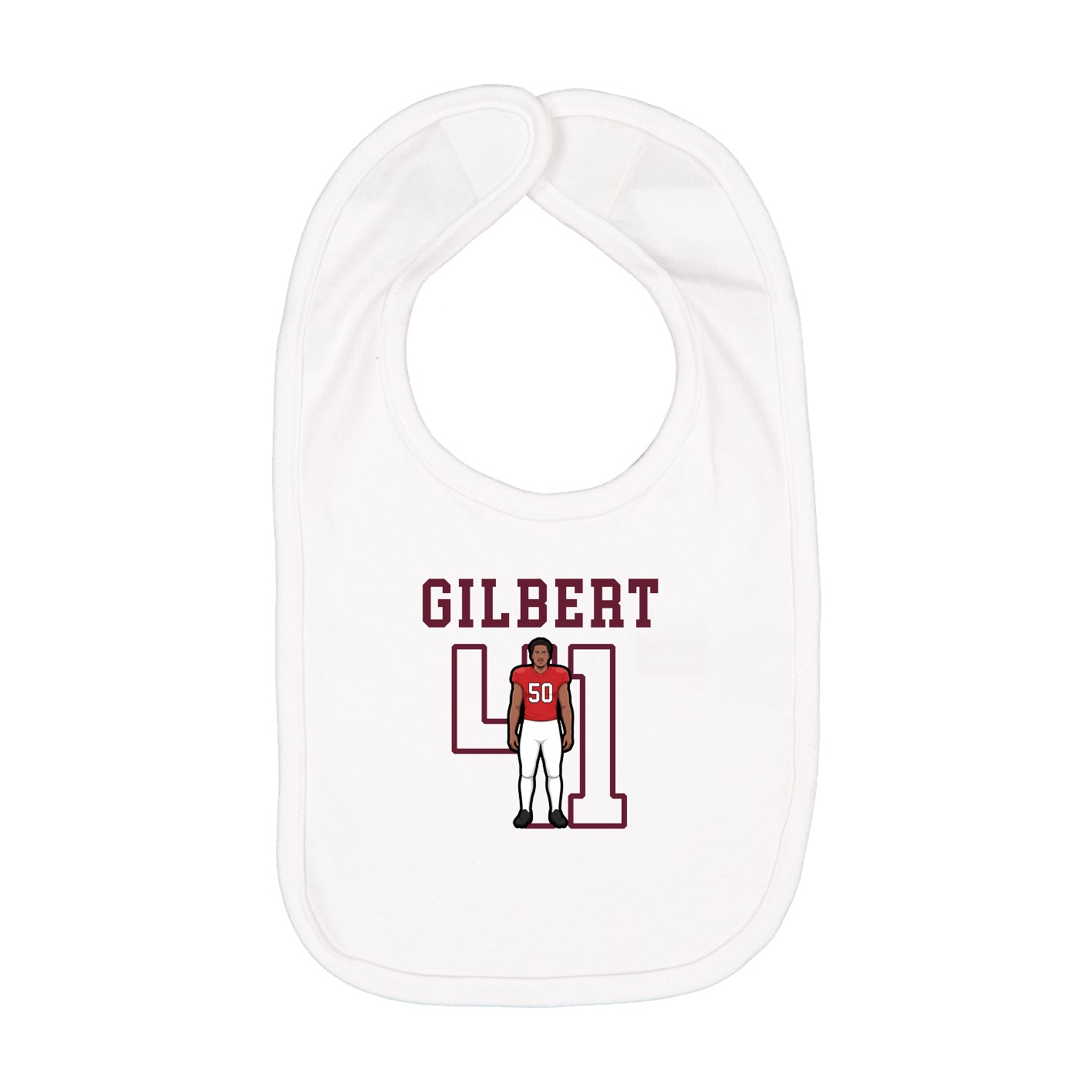 Infant Bib — Shirsey in White