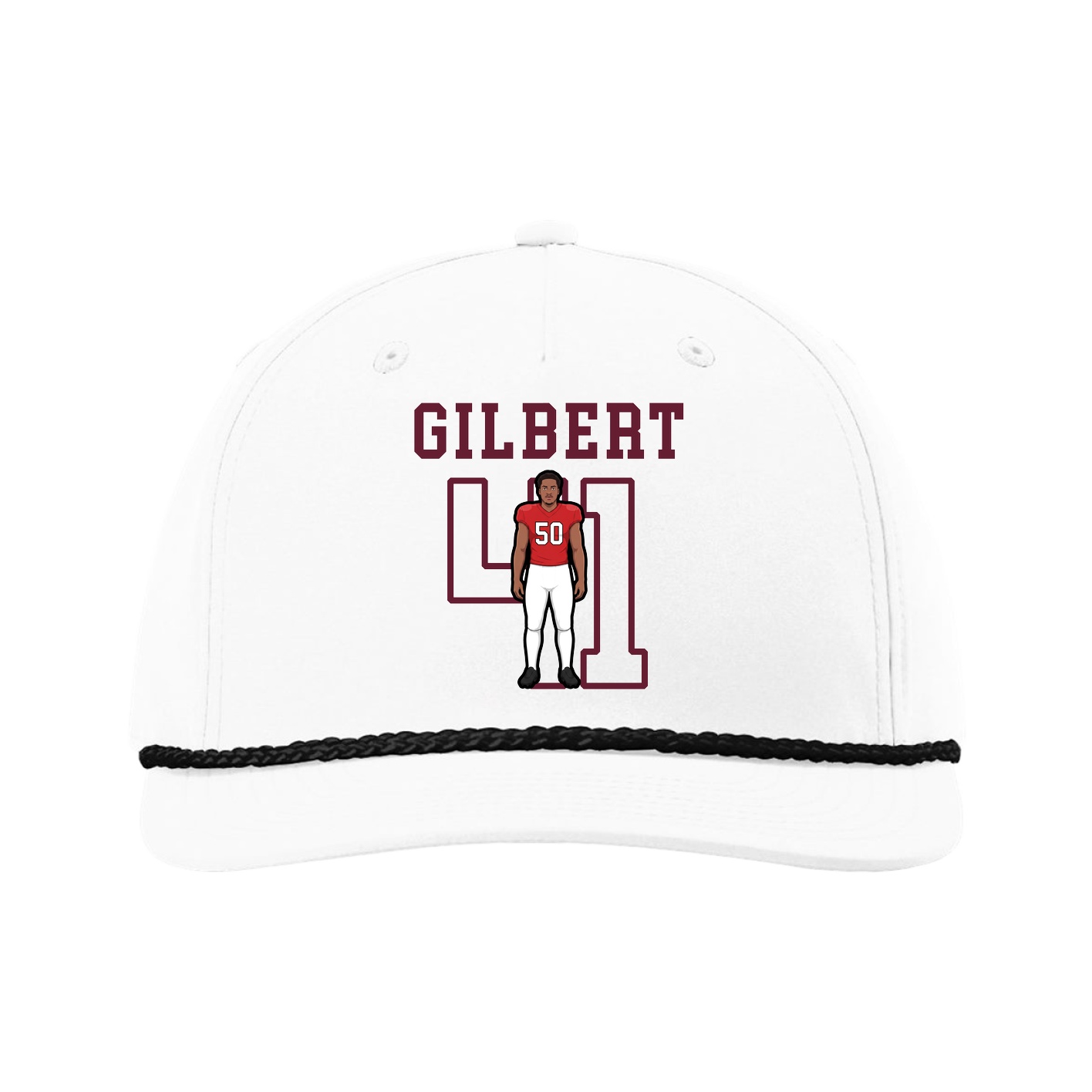 Five-Panel Classic Rope Cap — Shirsey in White