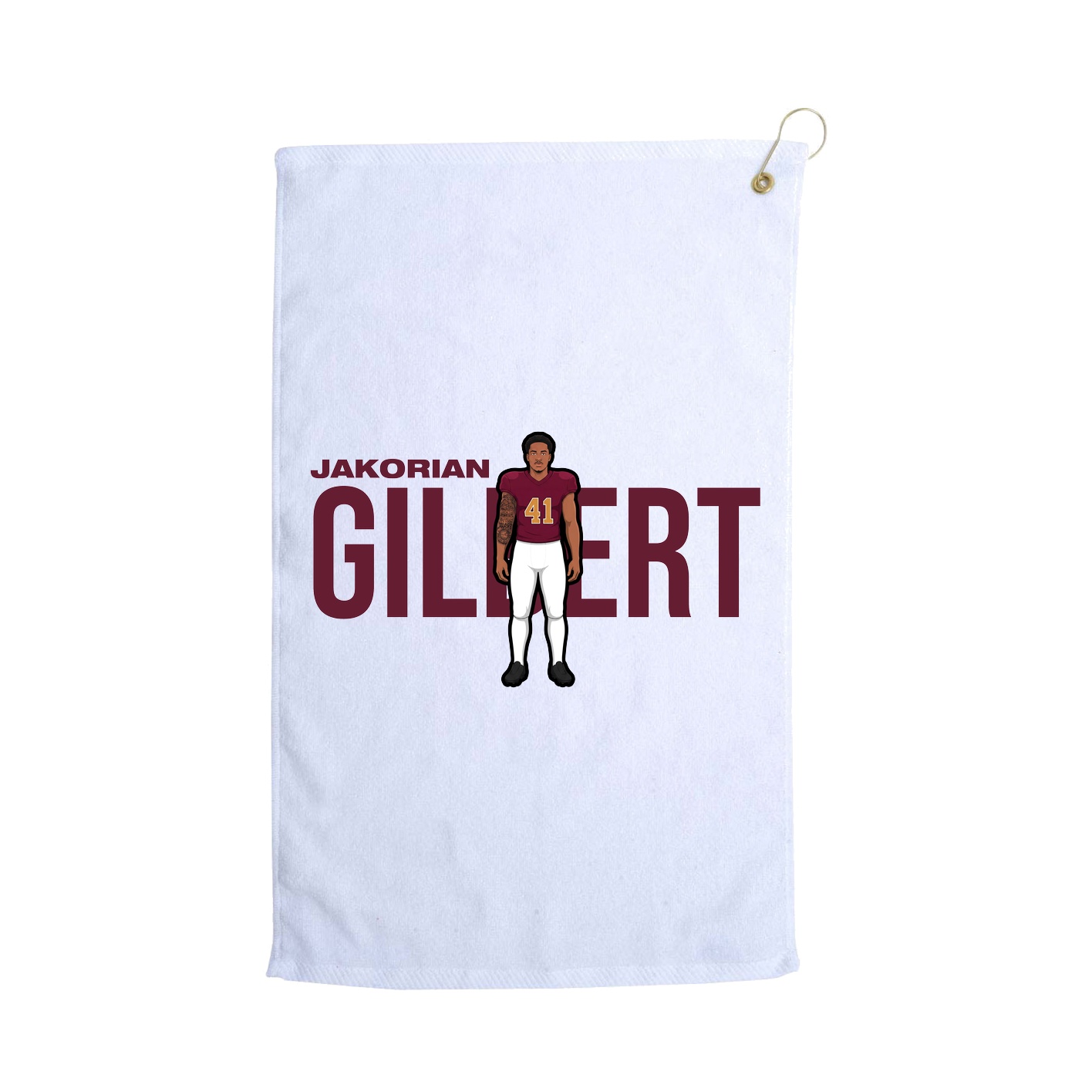 Golf Towel — Player Name in White