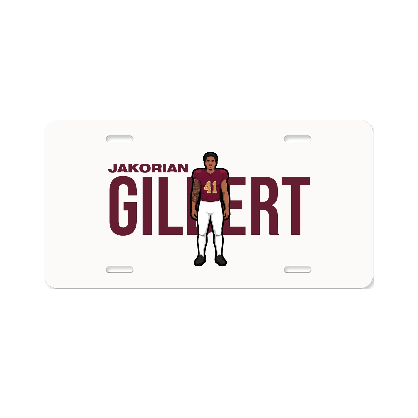 License Plate — Player Name in Classic