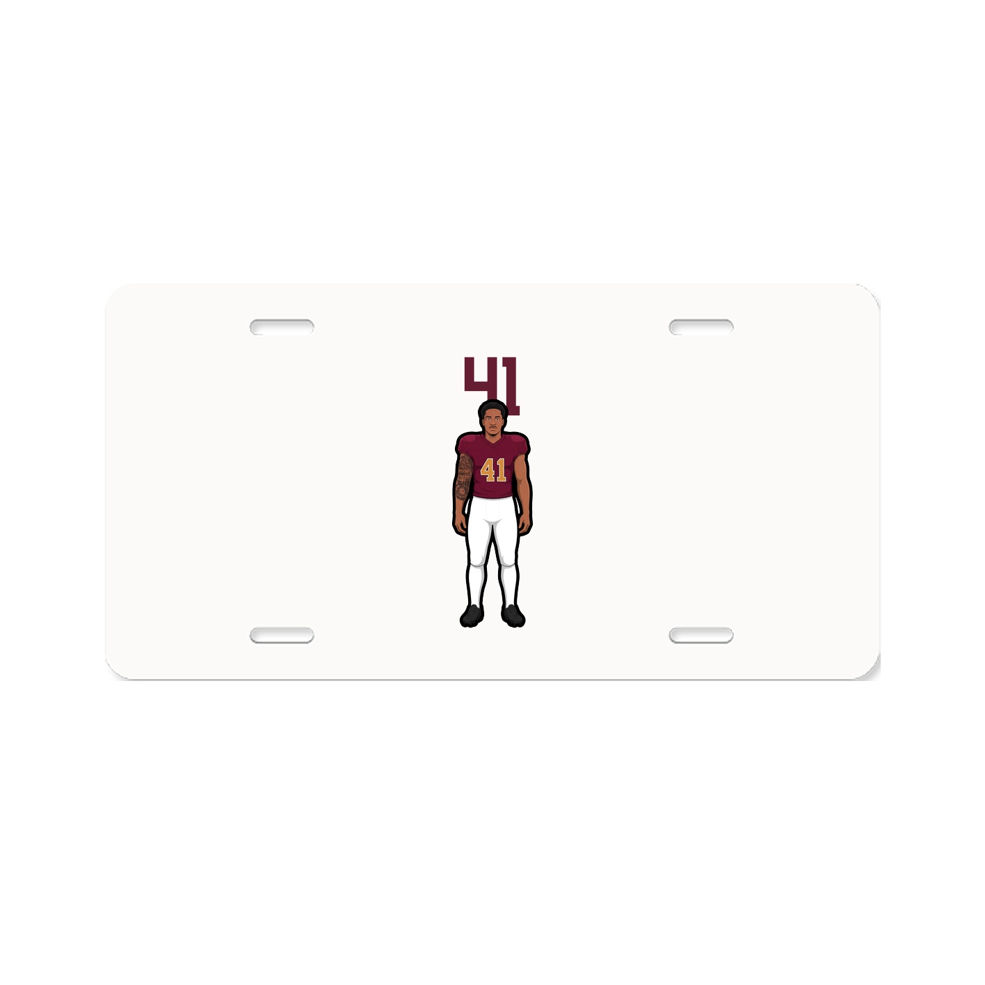 License Plate — Number Top in Classic