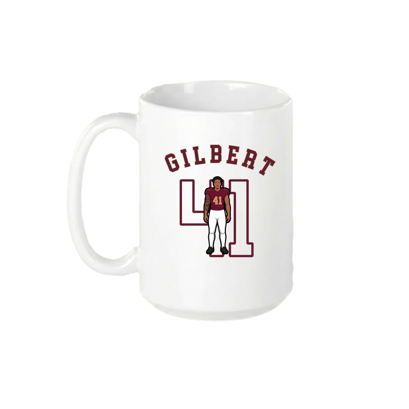 15oz Coffee Mug — Shirsey Arch in White