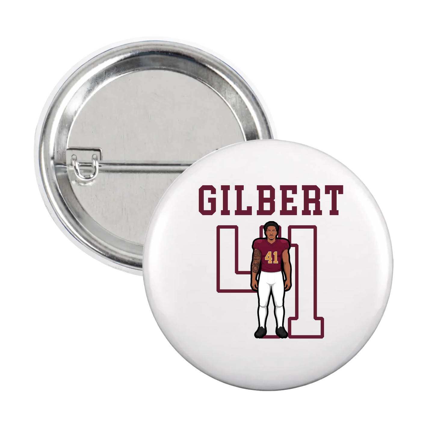 Game Day Button — Shirsey in White