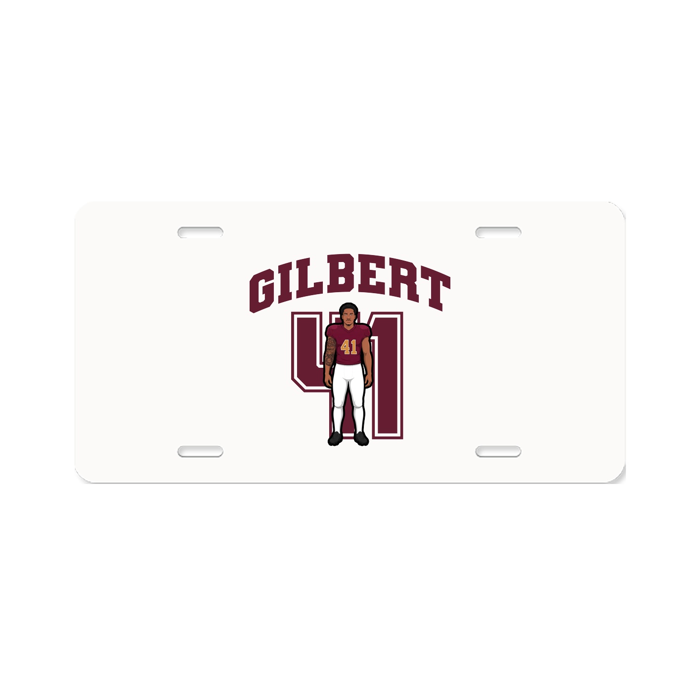 License Plate — Number in Classic