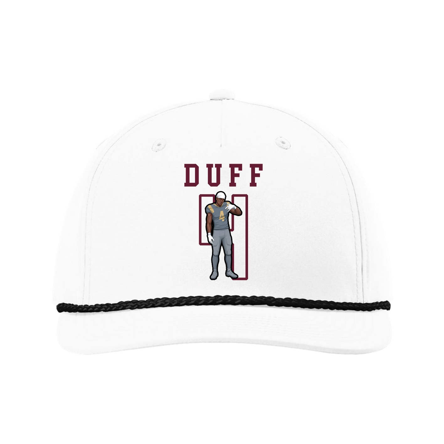 Five-Panel Classic Rope Cap — Shirsey in White