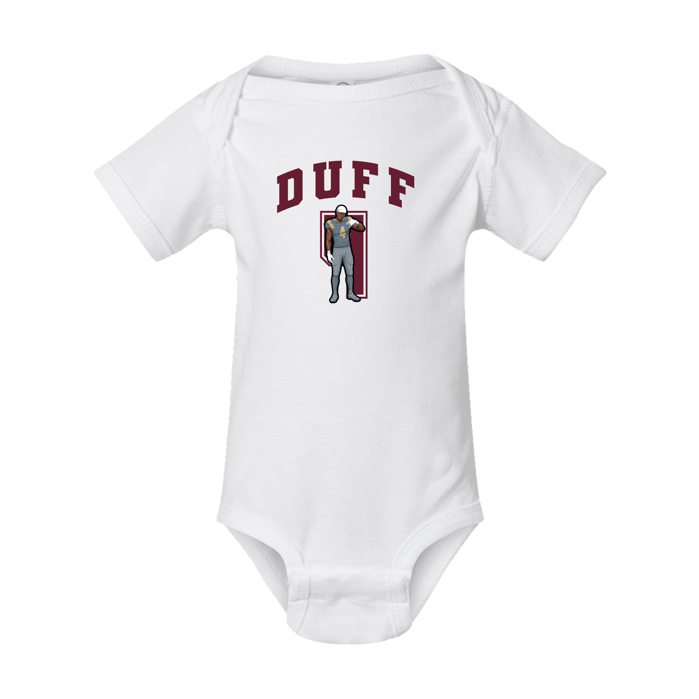 Baby Onesie — Number in White