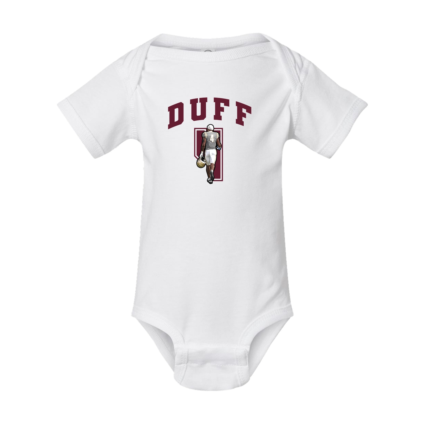 Baby Onesie — Number in White