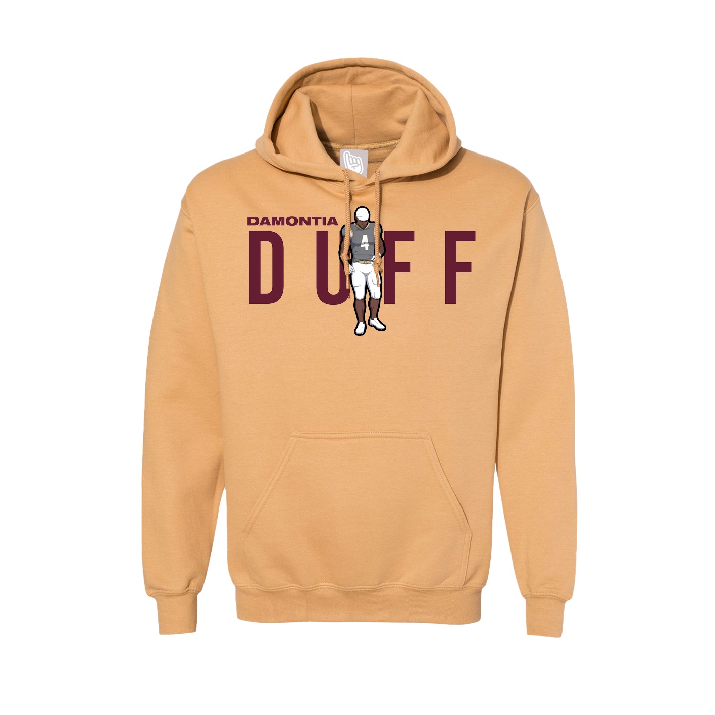 Hoodie — Player Name in Vegas Gold