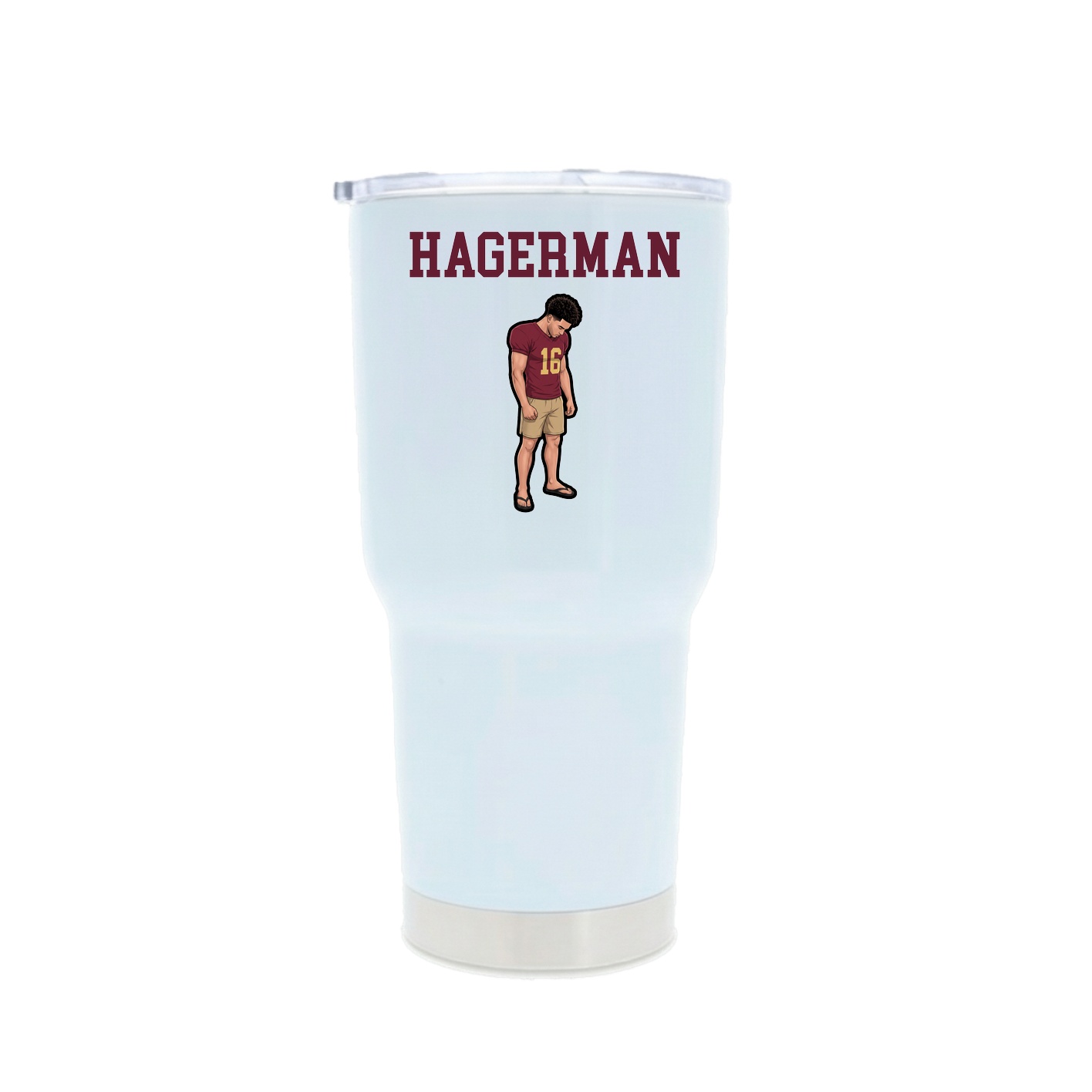 30oz Stainless Steel Tumbler — Shirsey in White