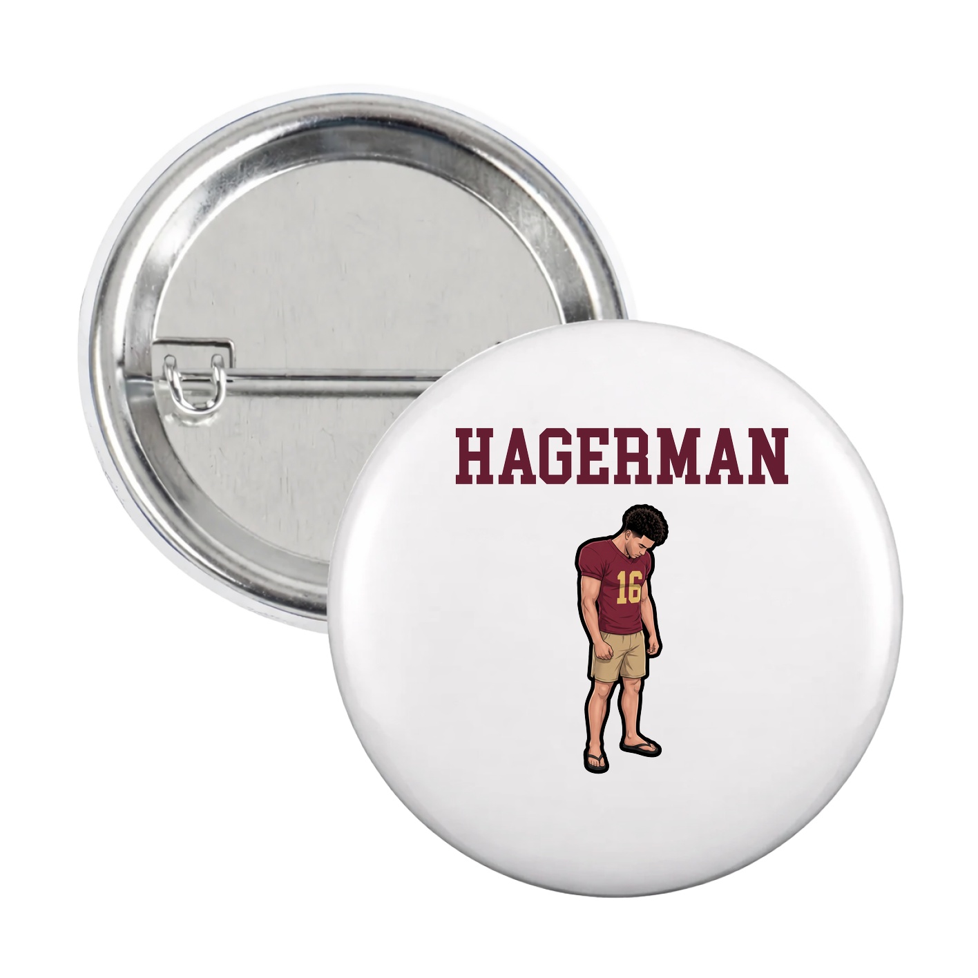 Game Day Button — Shirsey in White