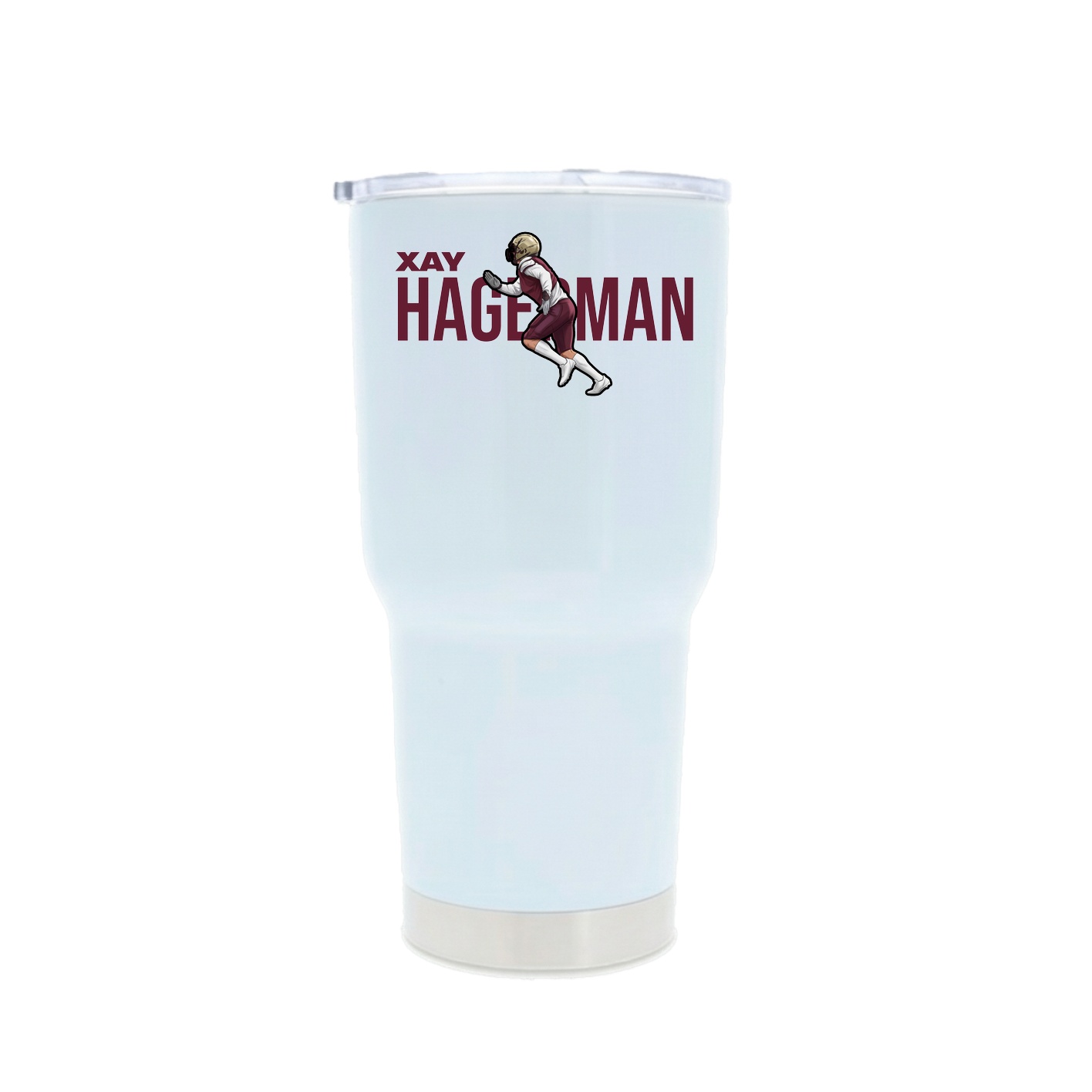 30oz Stainless Steel Tumbler — Player Name in White