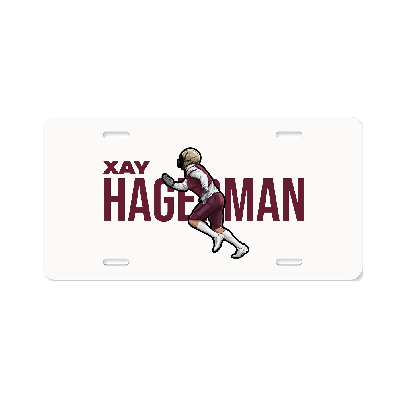 License Plate — Player Name in Classic