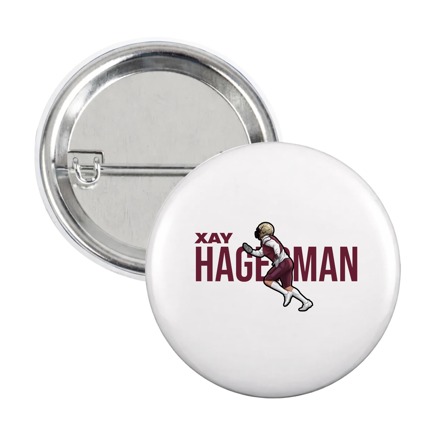 Game Day Button — Player Name in White