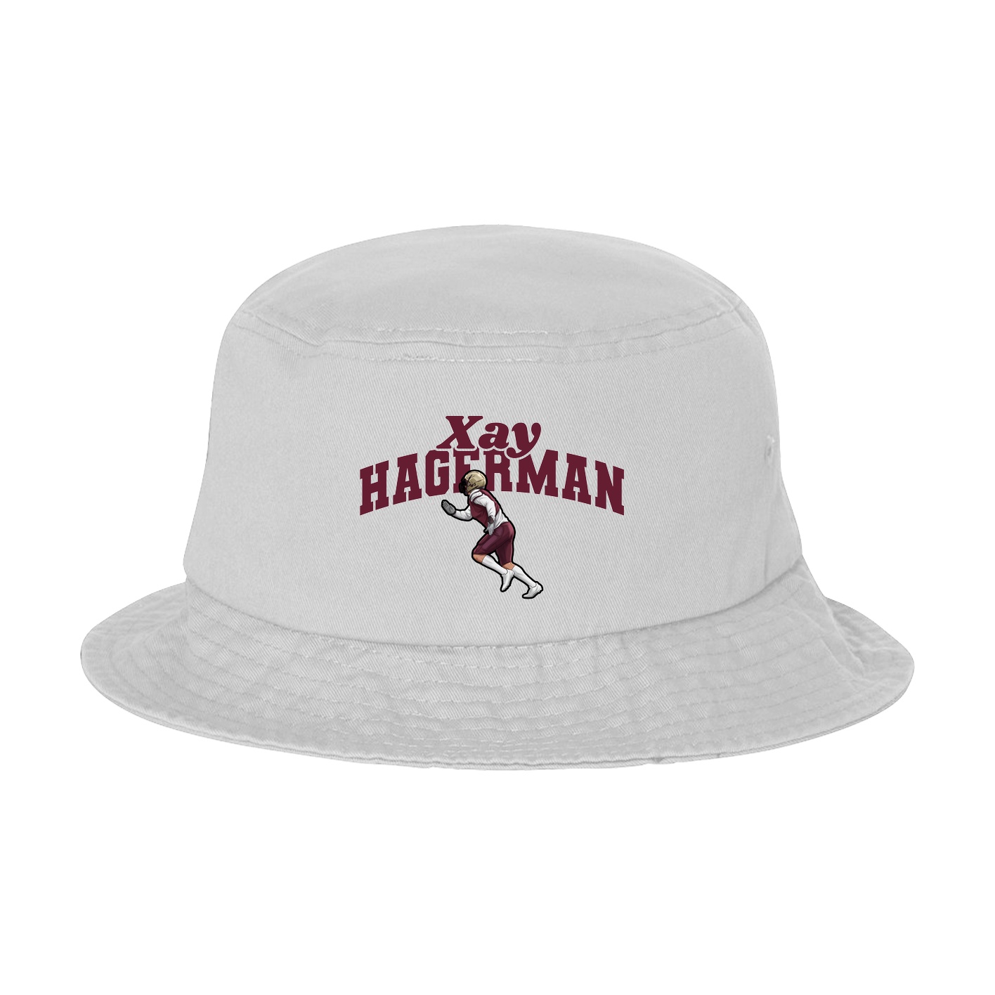 Bucket Cap — Signature Arch in White