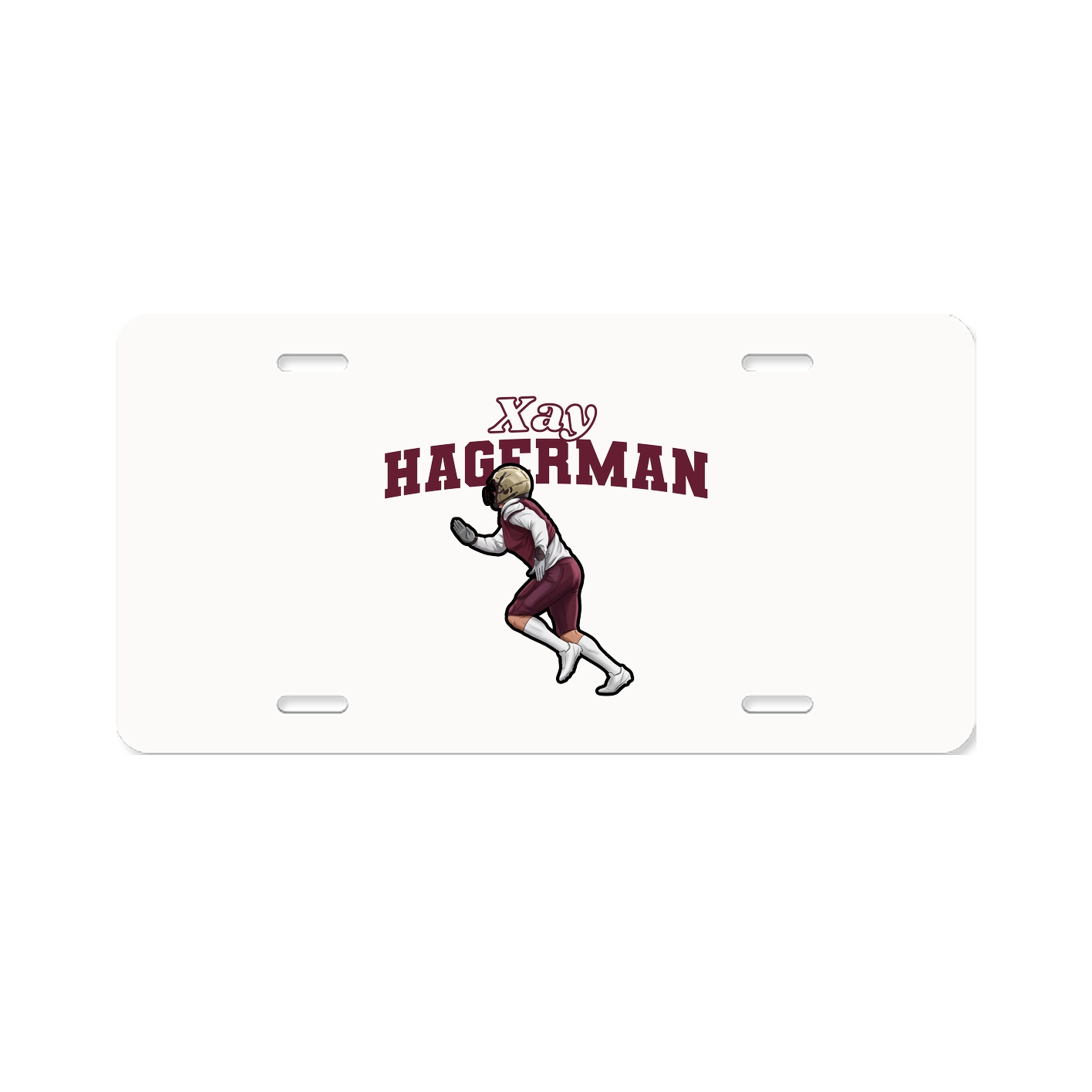 License Plate — Name Arch in Classic