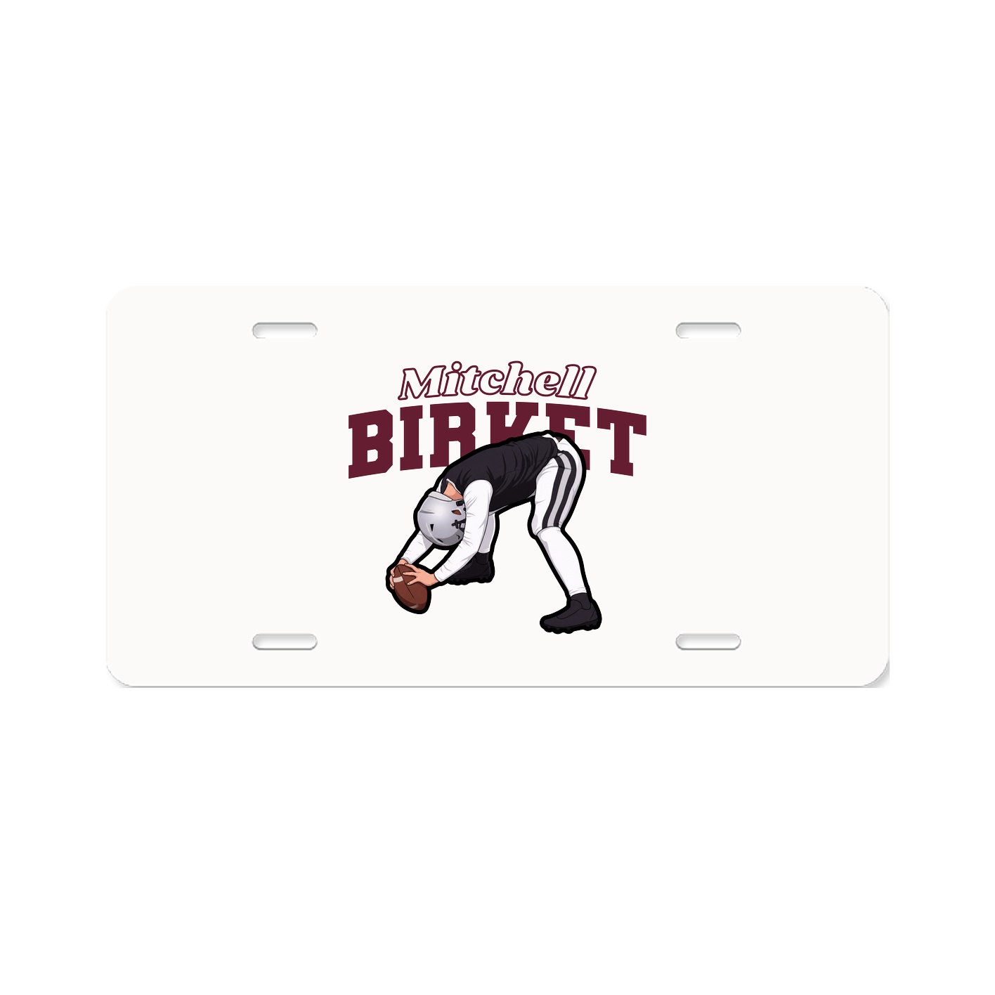 License Plate — Name Arch in Classic