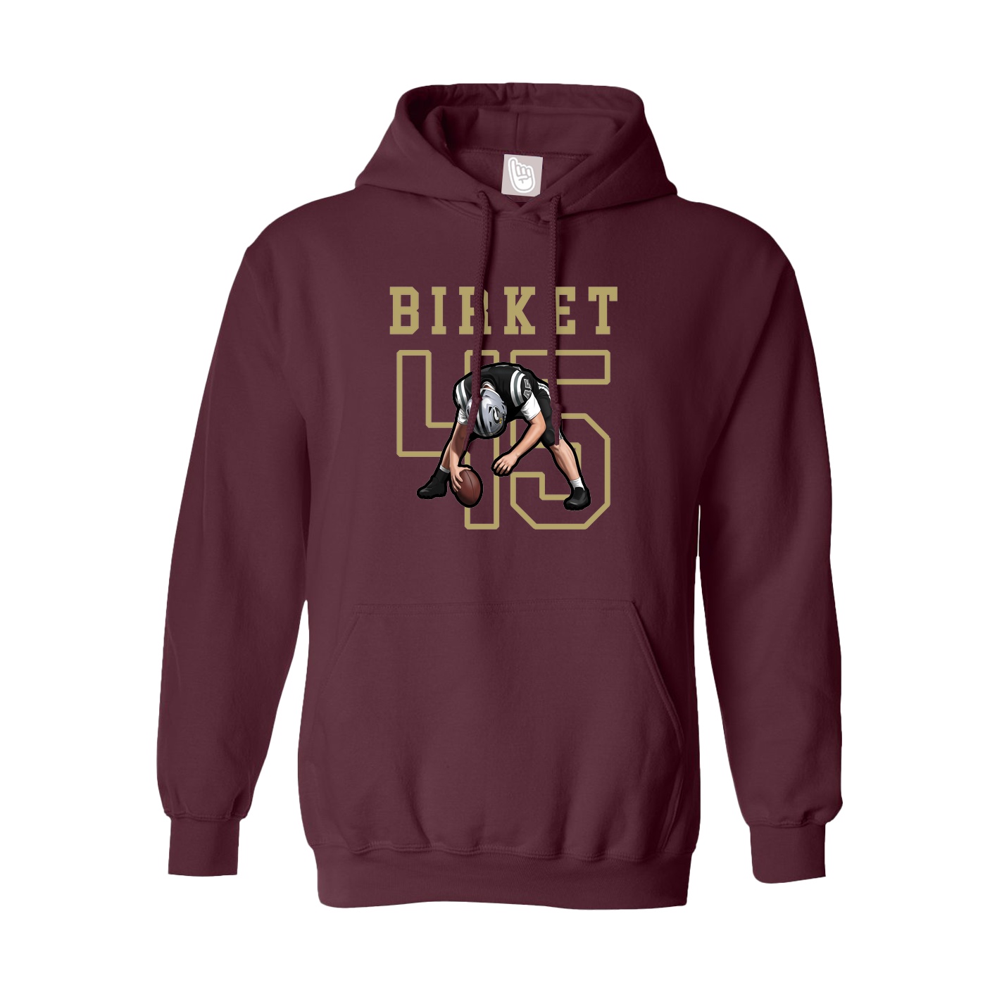 Hoodie — Shirsey in Maroon