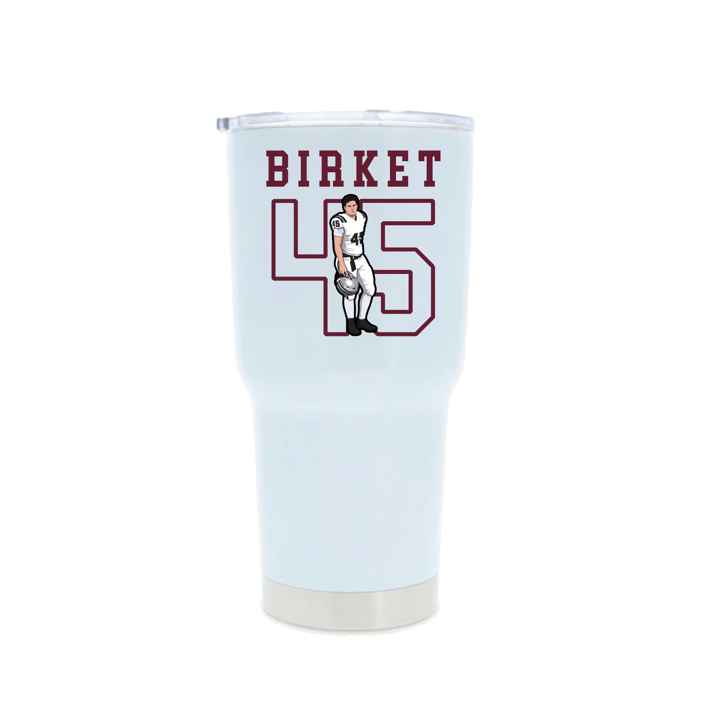 30oz Stainless Steel Tumbler — Shirsey in White