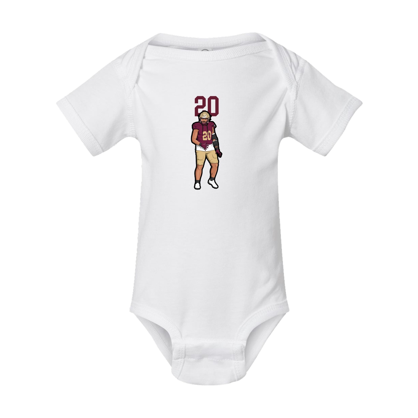 Baby Onesie — Number Top in White