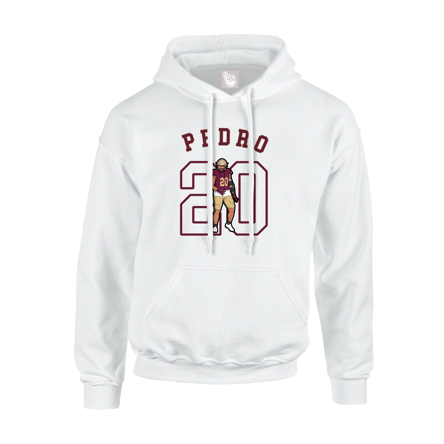 Youth Hoodie — Shirsey Arch in White