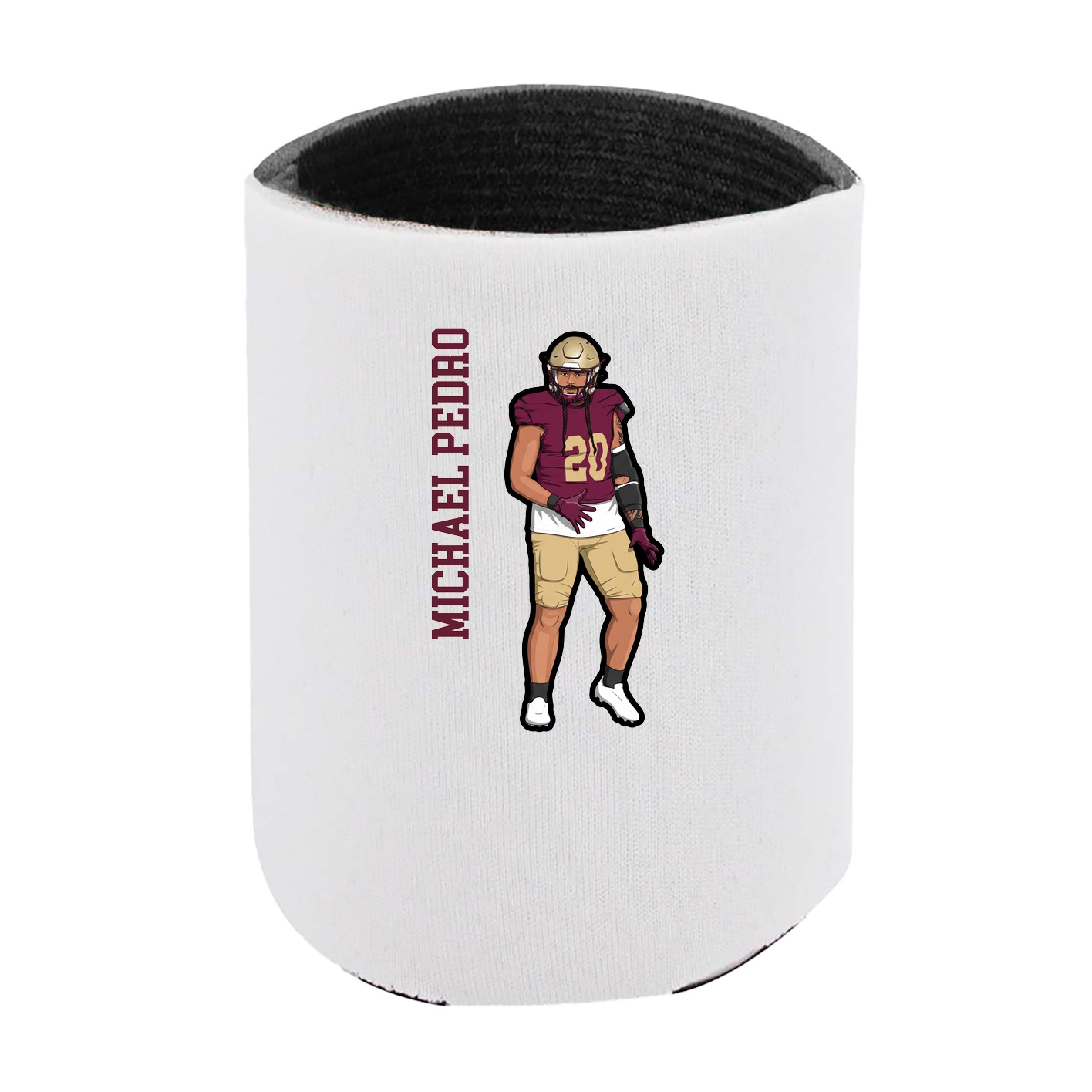 Can Holder — Name Vertical in White