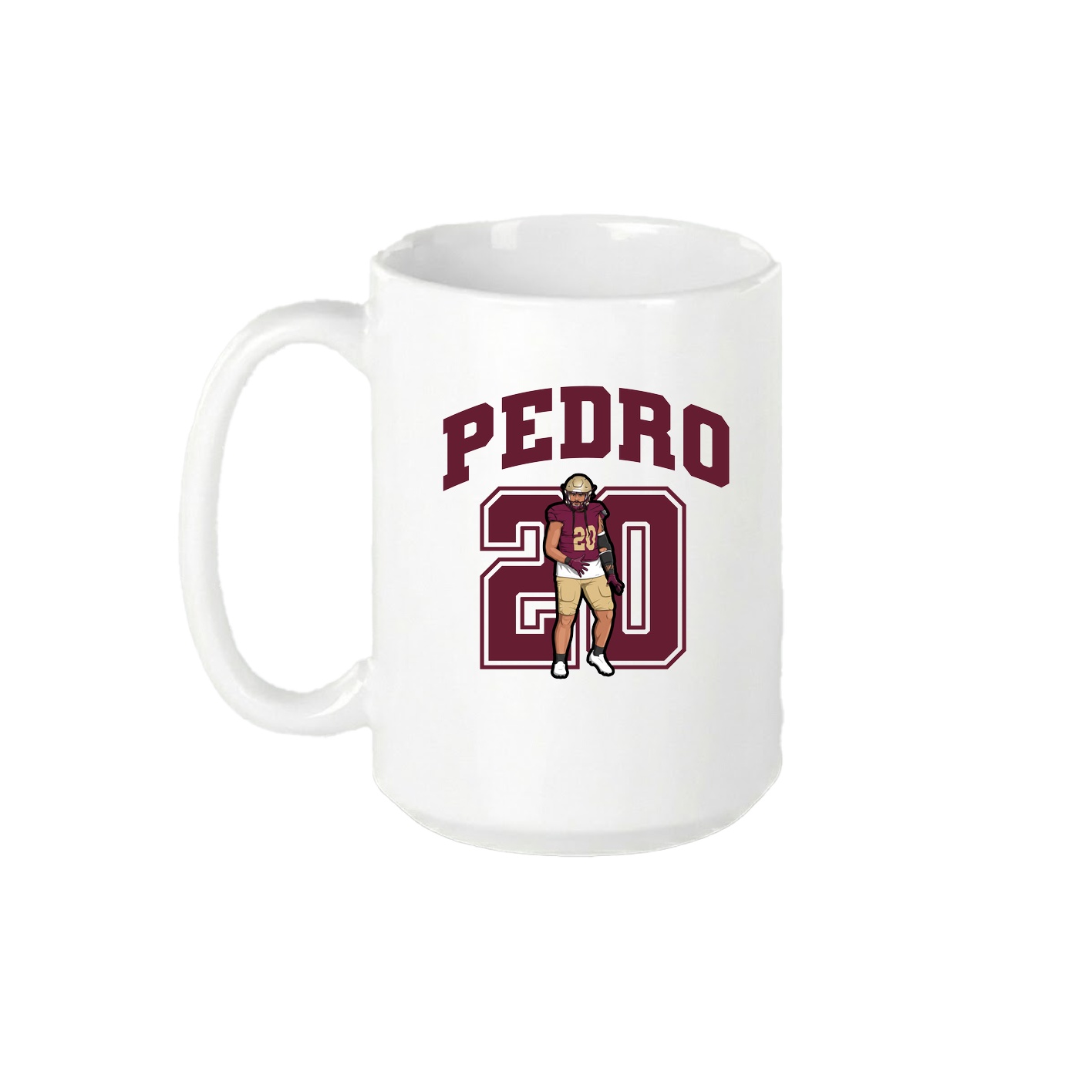 15oz Coffee Mug — Number in White