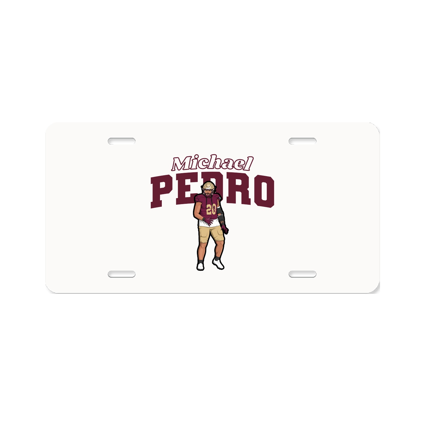 License Plate — Name Arch in Classic