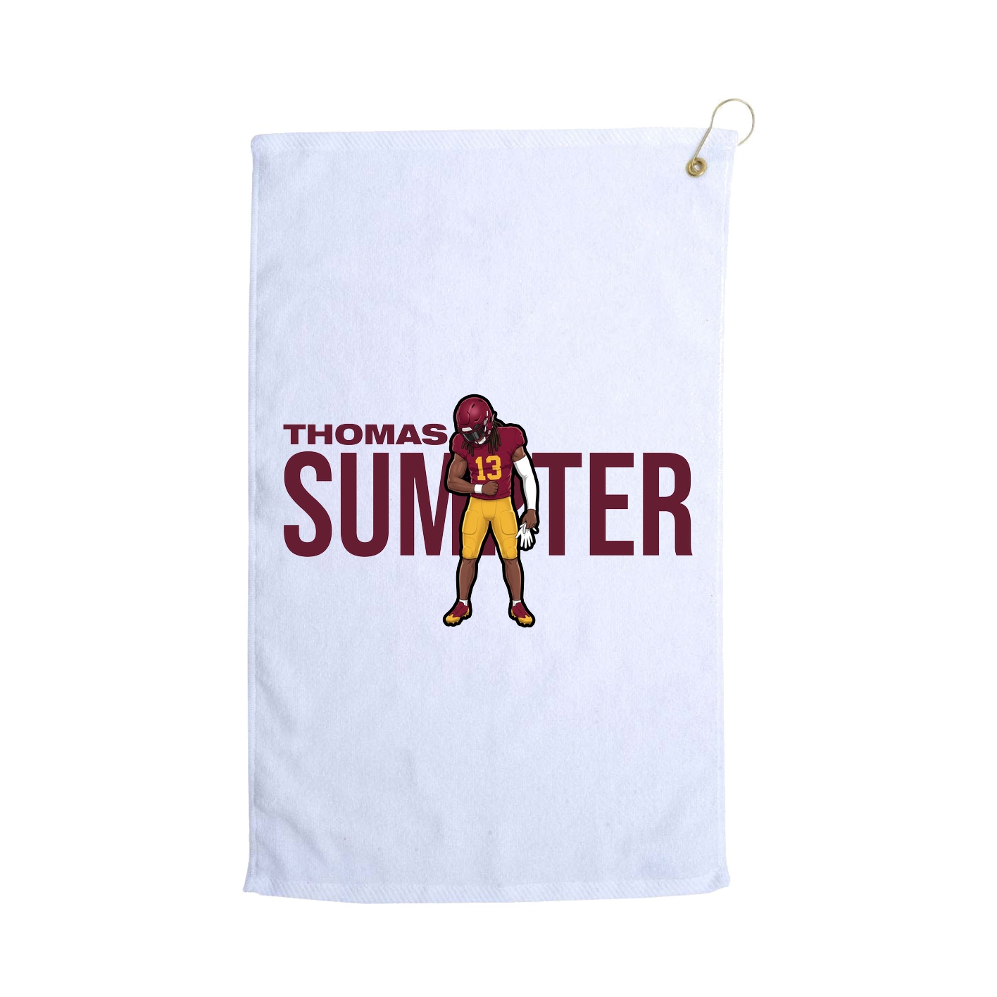 Golf Towel — Player Name in White