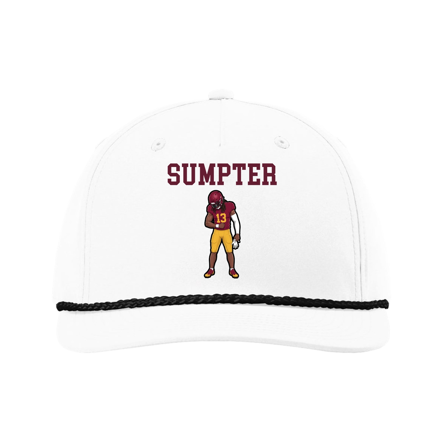 Five-Panel Classic Rope Cap — Shirsey in White