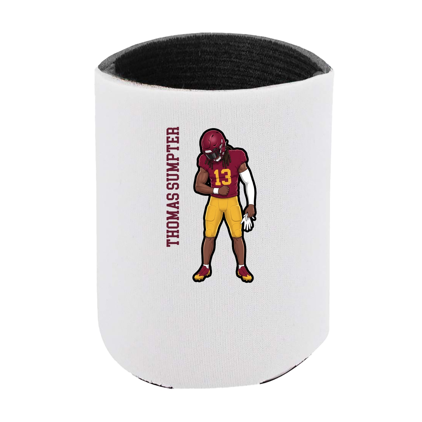 Can Holder — Name Vertical in White