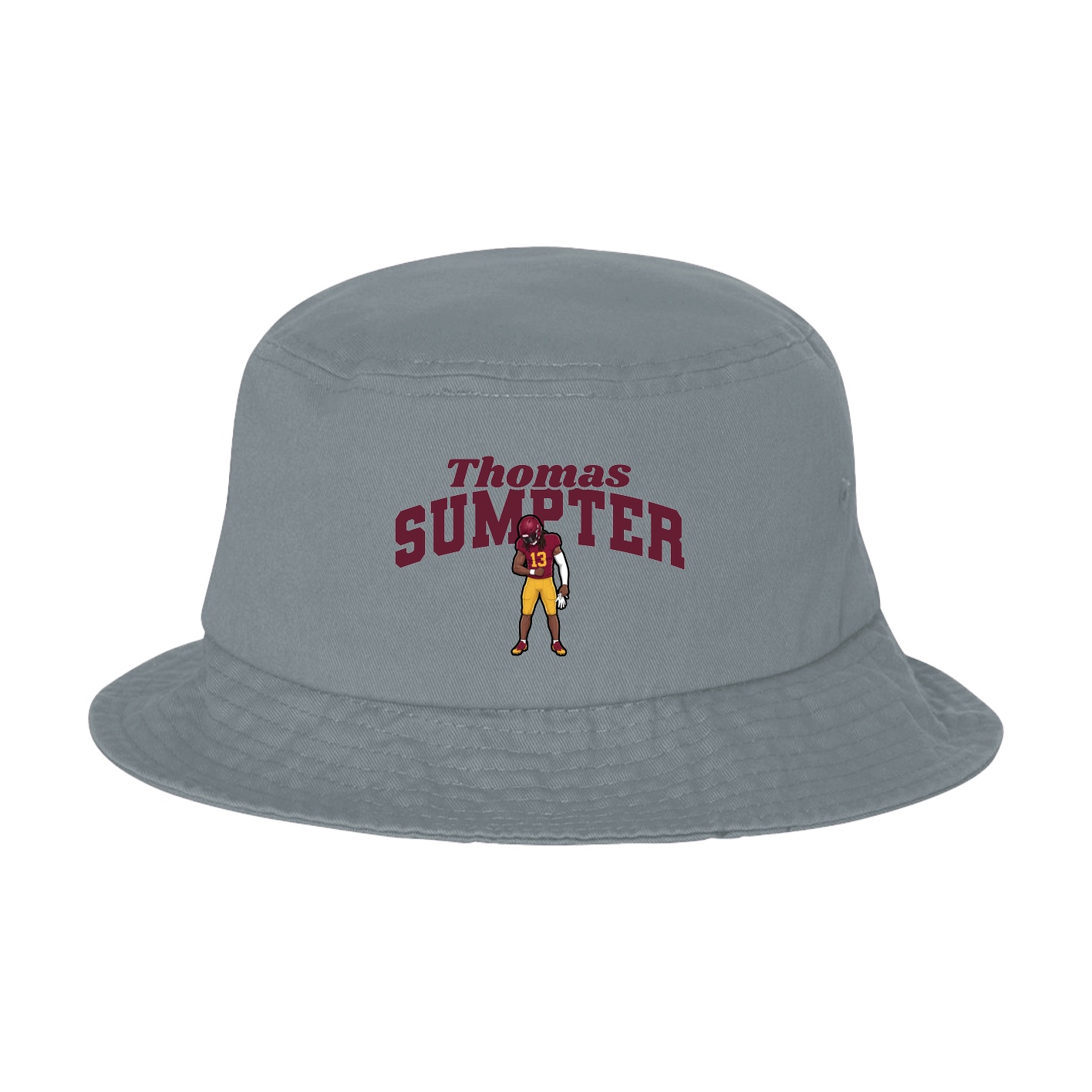 Bucket Cap — Signature Arch in Grey
