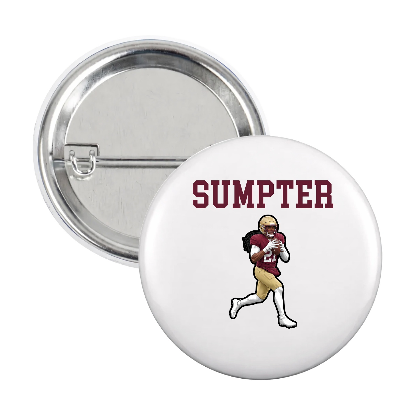Game Day Button — Shirsey in White