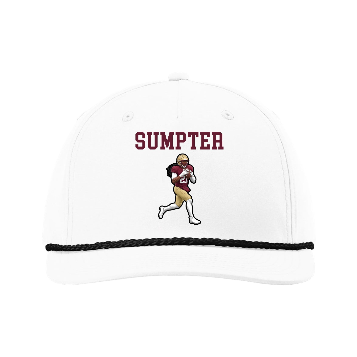 Five-Panel Classic Rope Cap — Shirsey in White