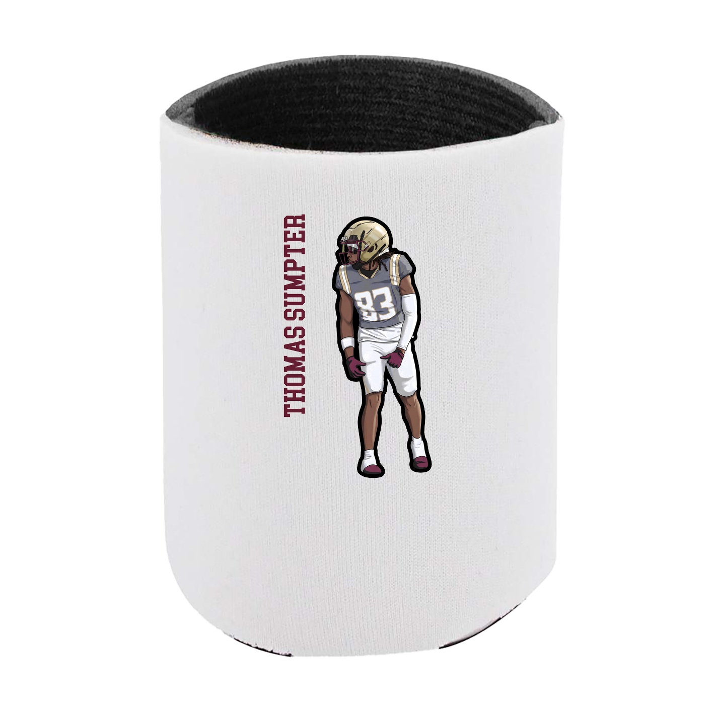 Can Holder — Name Vertical in White