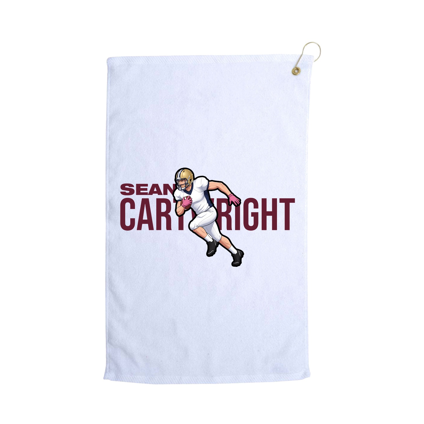 Golf Towel — Player Name in White