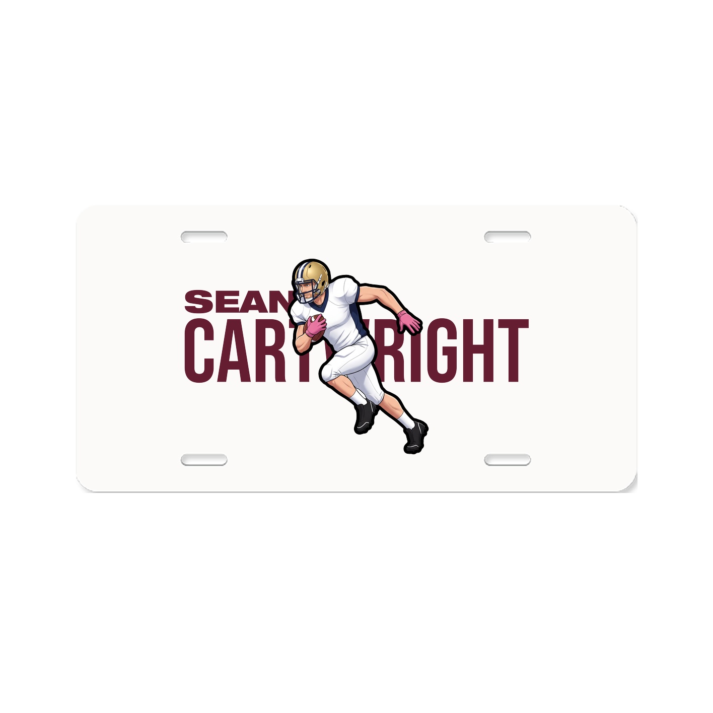 License Plate — Player Name in Classic