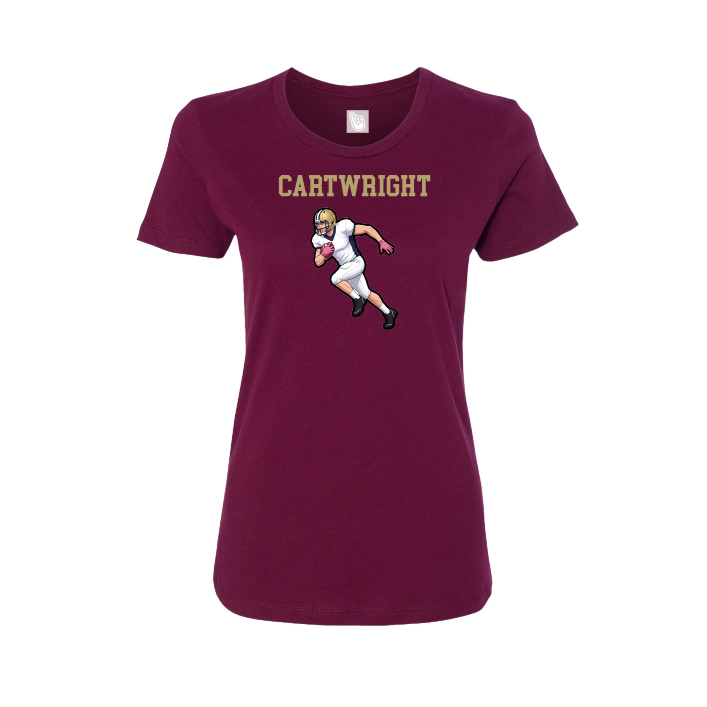 Fitted Women's Tee — Shirsey in Maroon