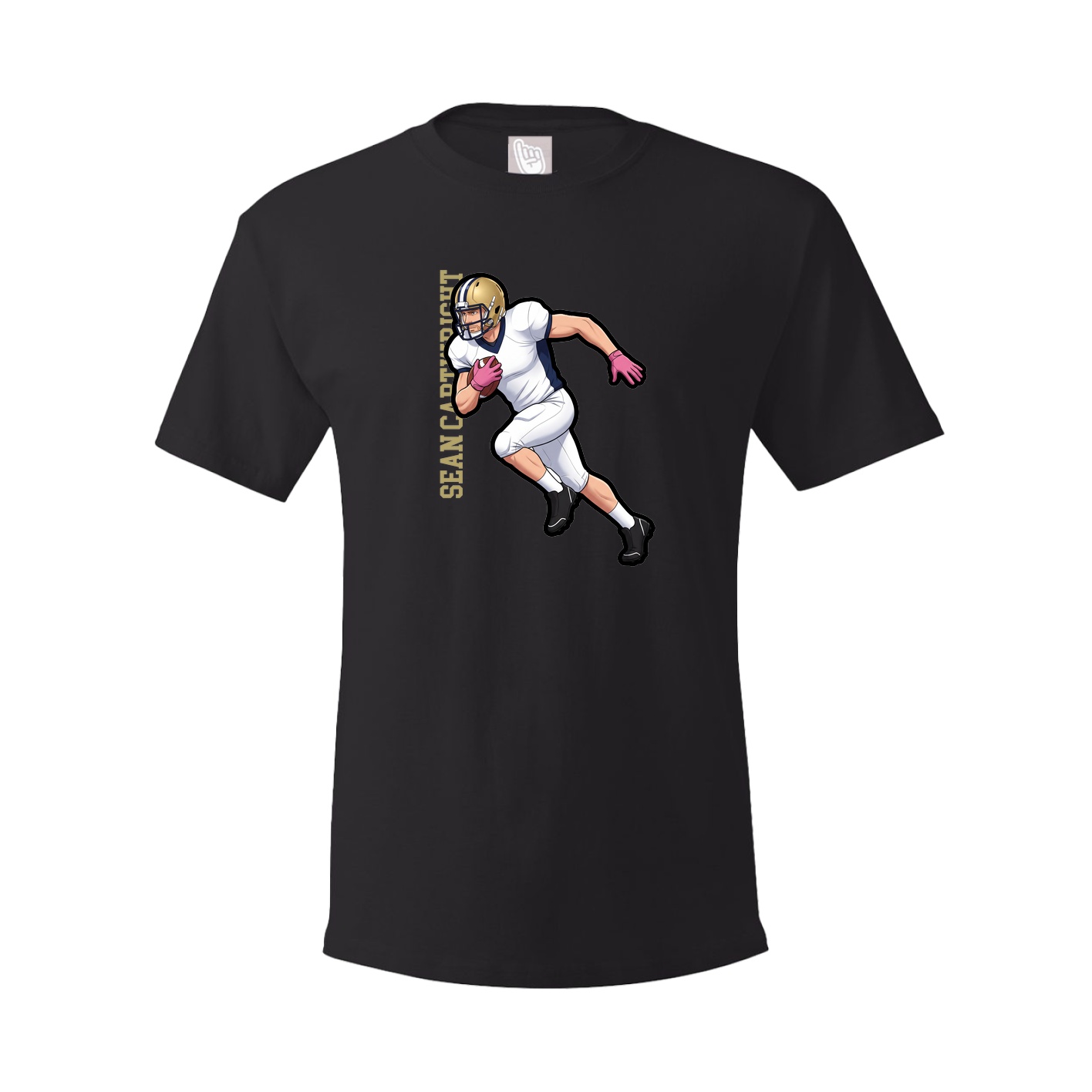Tee — Name Vertical in Black