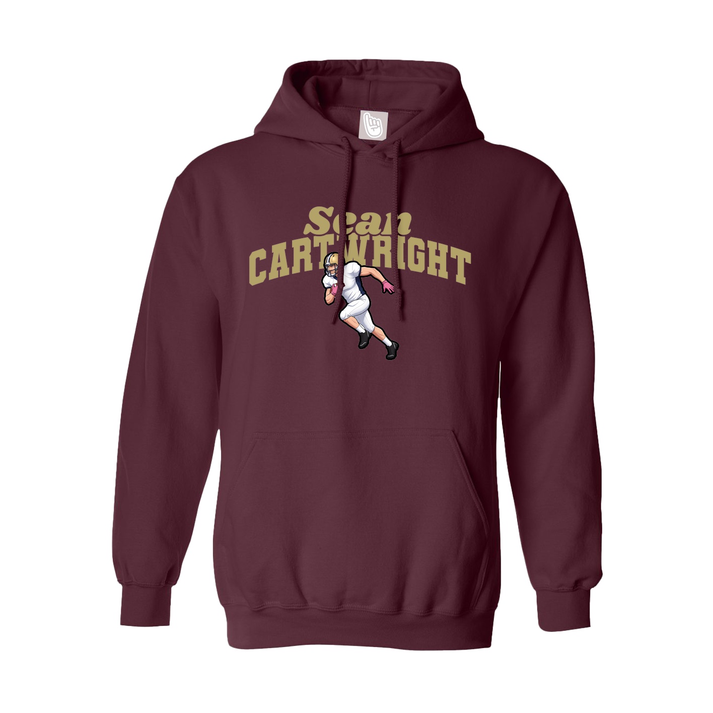 Hoodie — Signature Arch in Maroon
