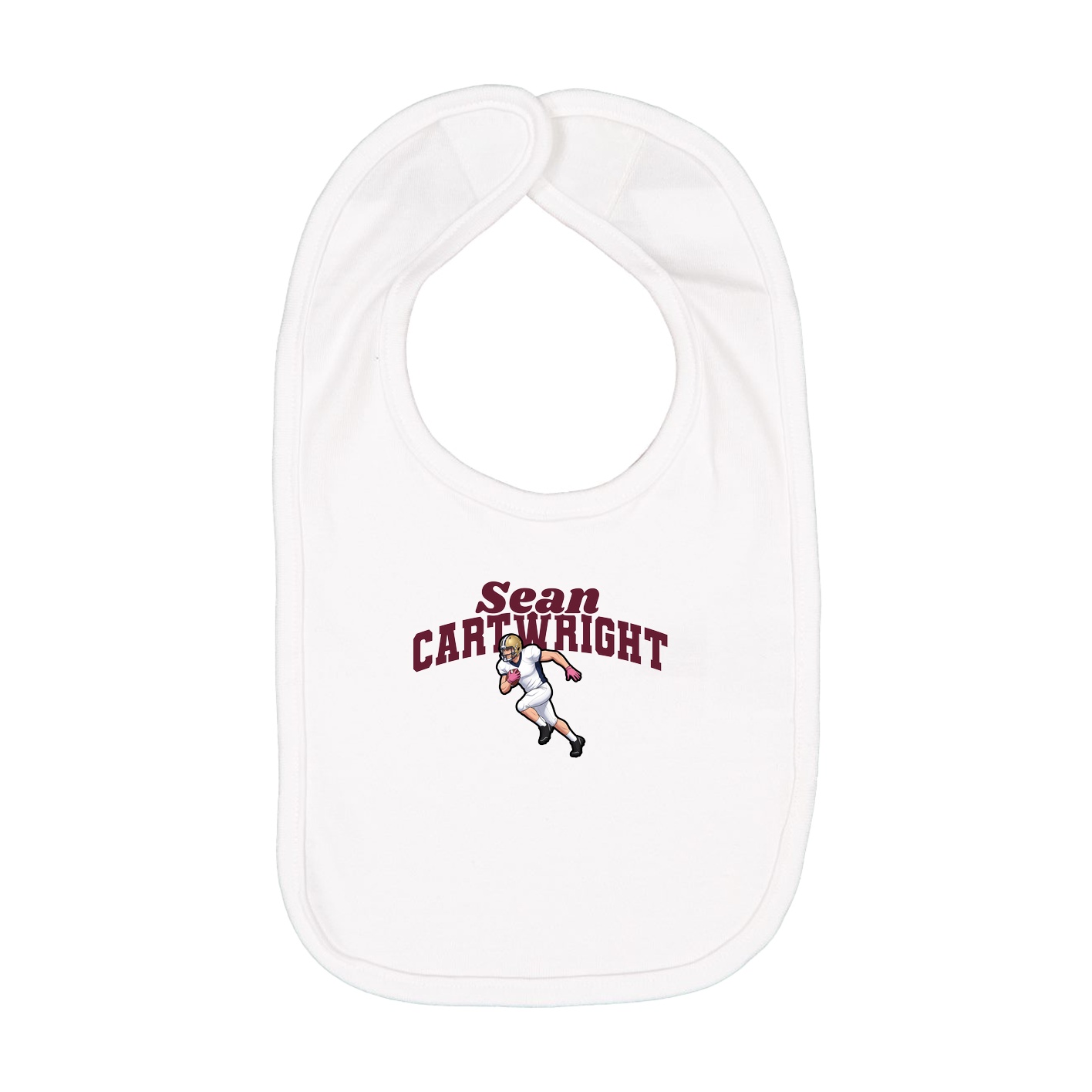 Infant Bib — Signature Arch in White