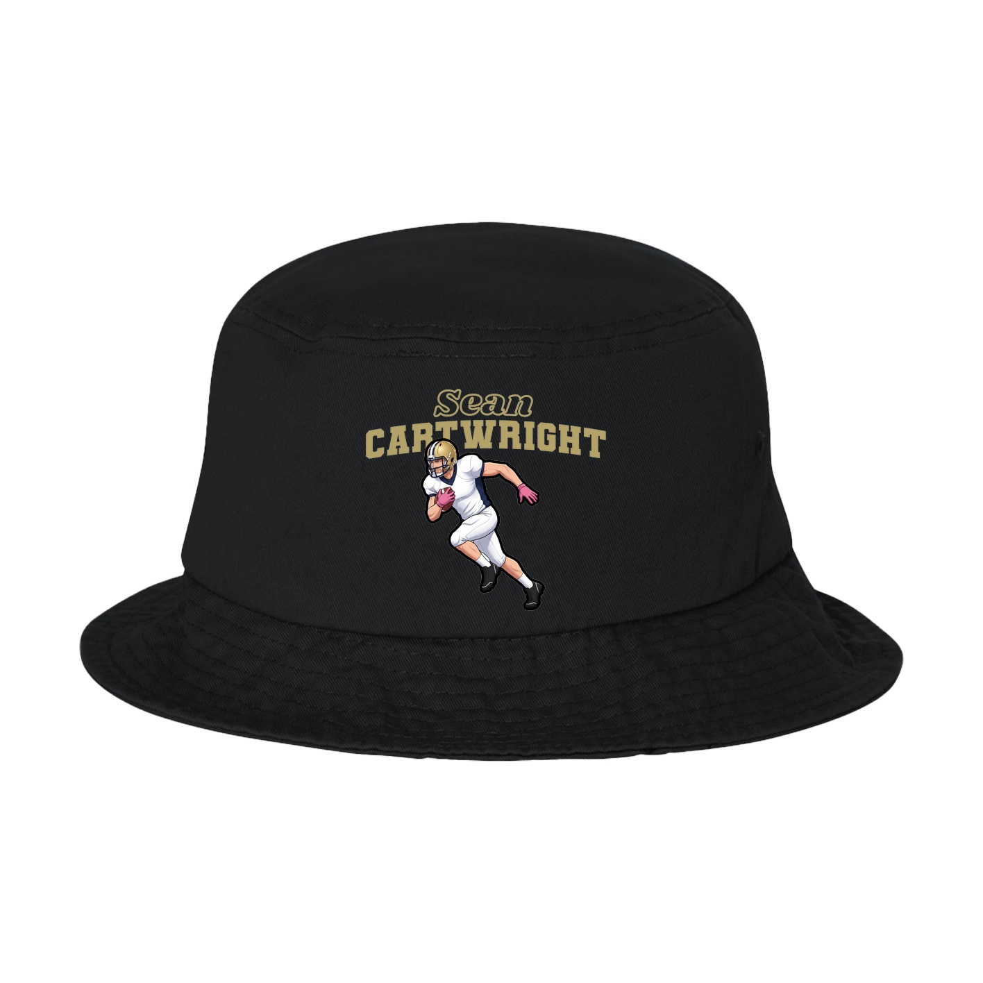 Bucket Cap — Name Arch in Black