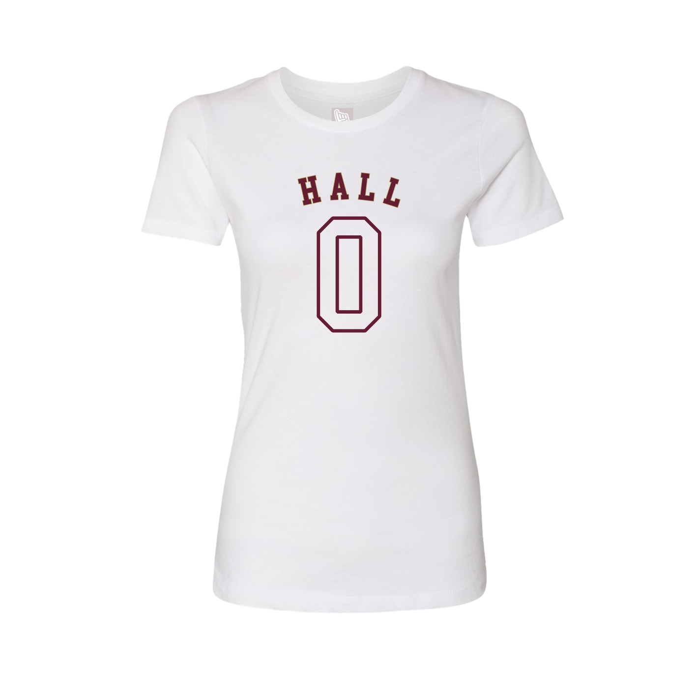 Fitted Women's Tee — Shirsey Arch in White