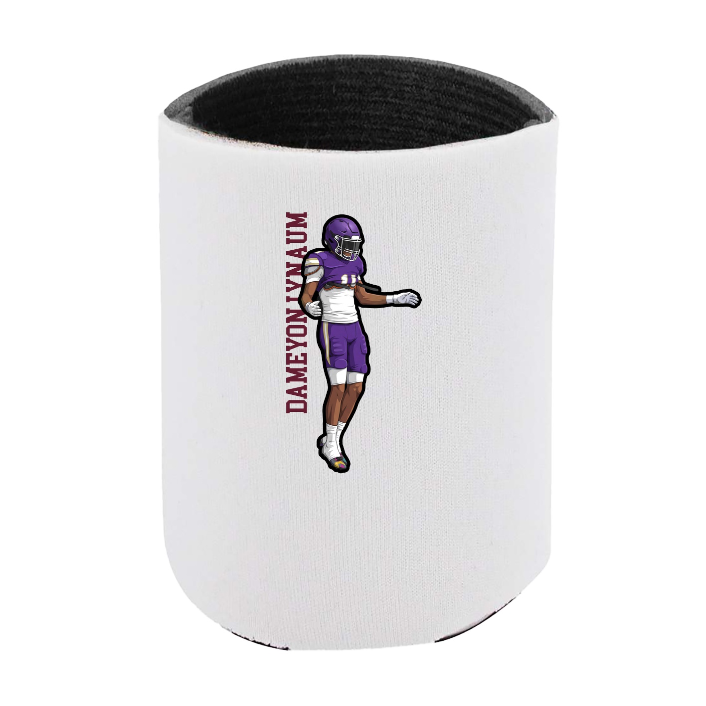 Can Holder — Name Vertical in White