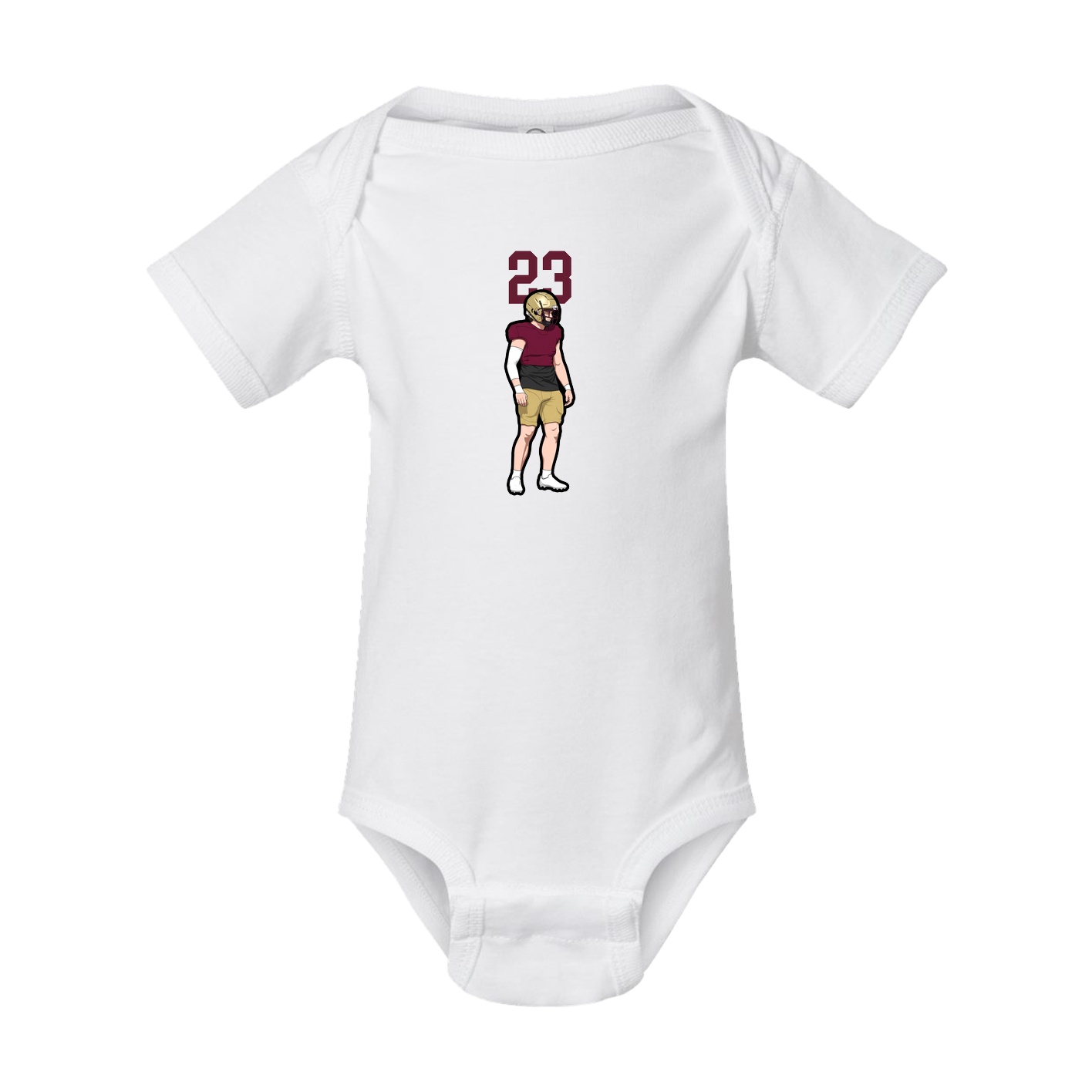 Baby Onesie — Number Top in White
