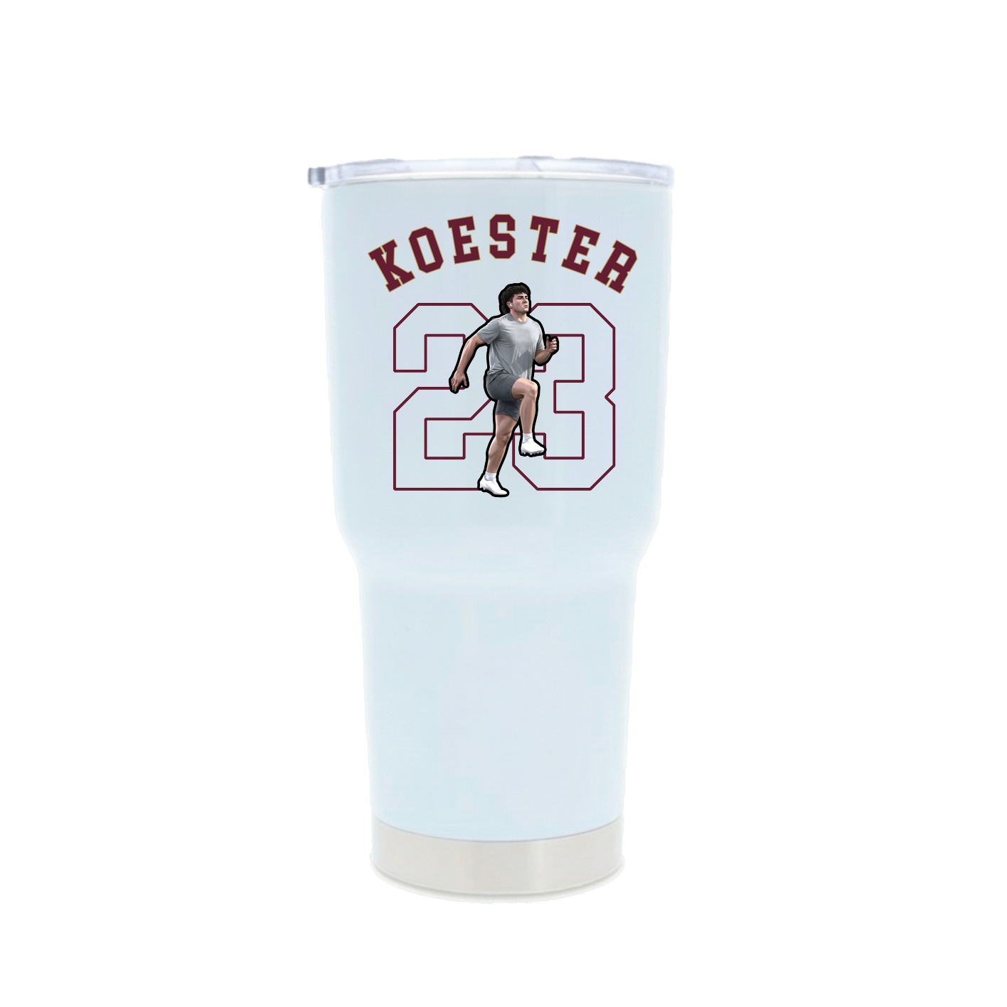 30oz Stainless Steel Tumbler — Shirsey Arch in White