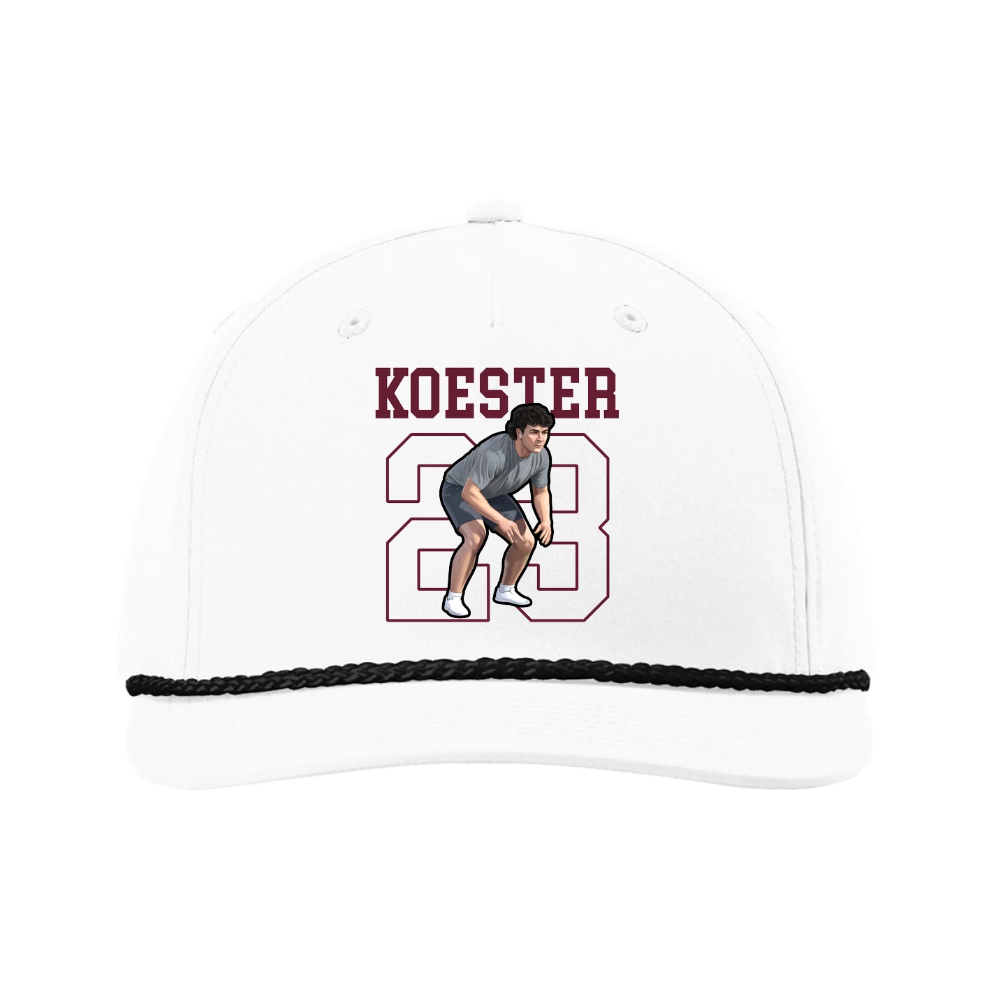 Five-Panel Classic Rope Cap — Shirsey in White